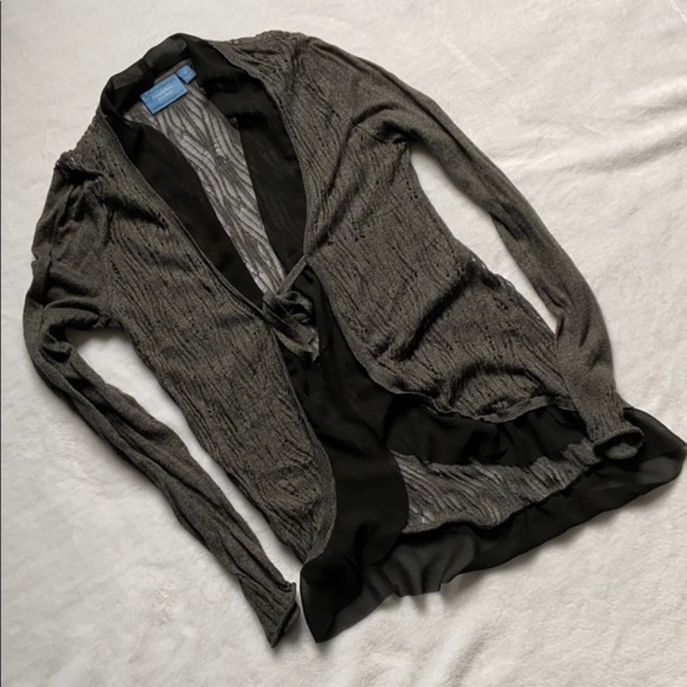 💄 Simply Vera Wang Light Open Front Sweater